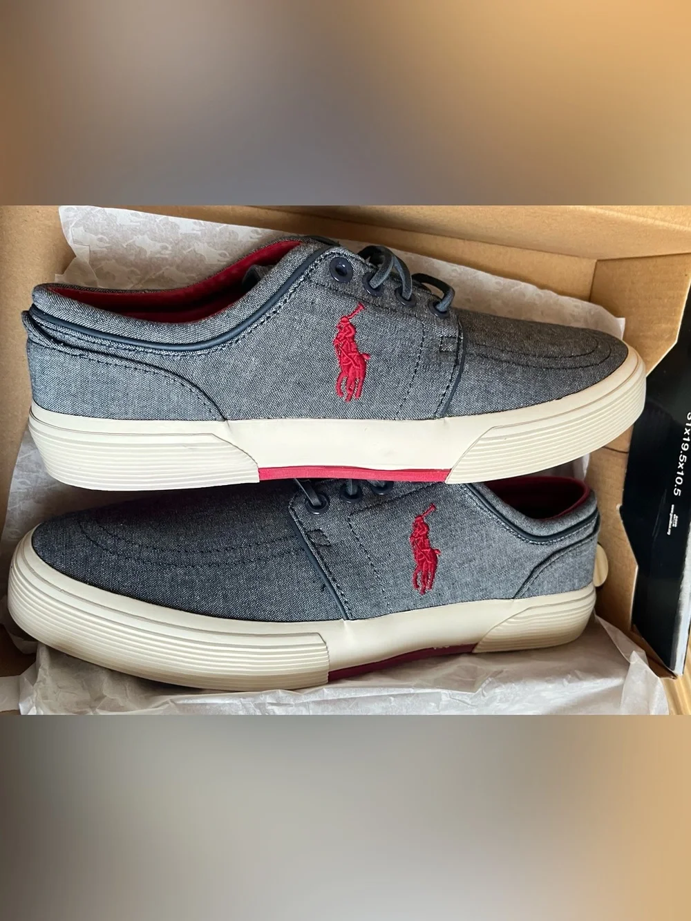 Ralph Lauren Polo Navy Box with Yellow Logo